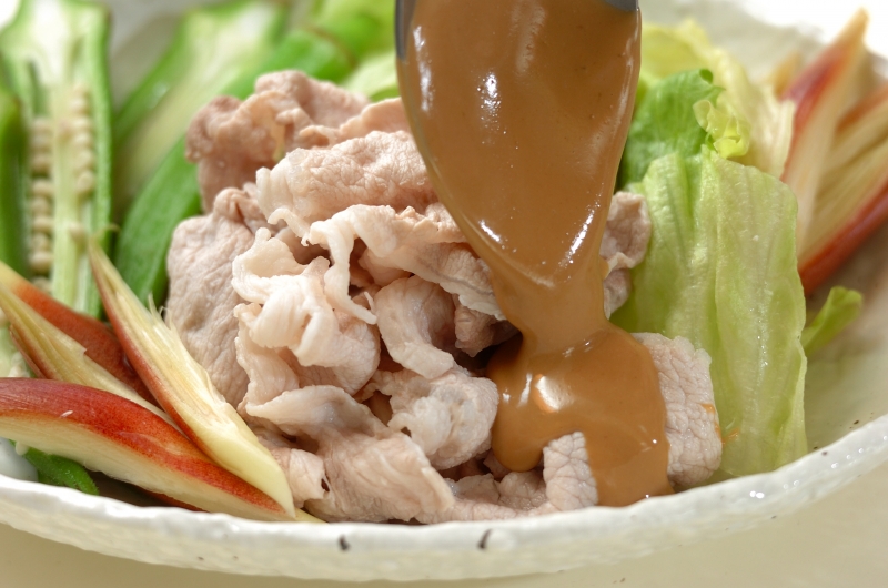 タレが美味しい 豚しゃぶサラダ お肉やわらか by山下 和美さんの作り方2
