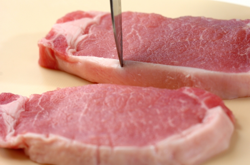 豚肉のみそ漬け焼きの下準備1