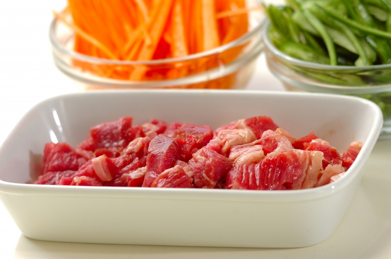 ごま油香る 牛肉とナムルのやみつき丼 by松崎 恵理さんの下準備1