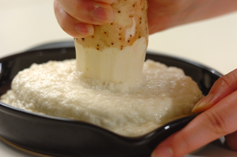チーズ入り大和芋の磯辺揚げの下準備1