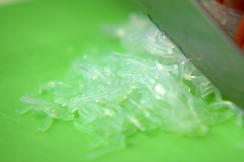中華風蒸し豆腐の下準備2