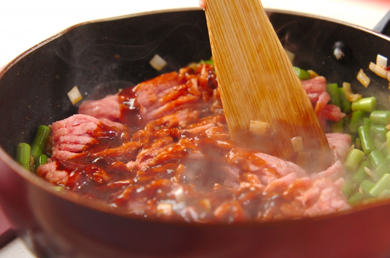 ピリ辛みそそぼろご飯の作り方3