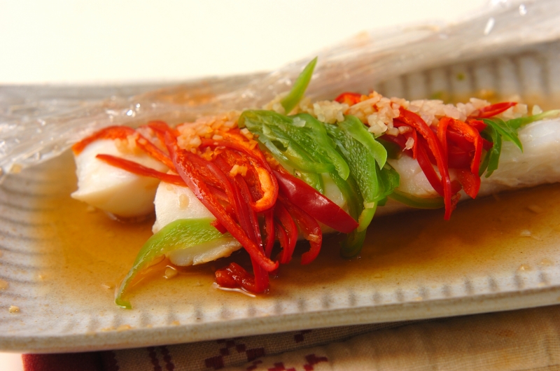 タラのレンジ蒸しネギ油がけの作り方3
