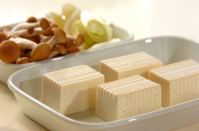 温豆腐の下準備1