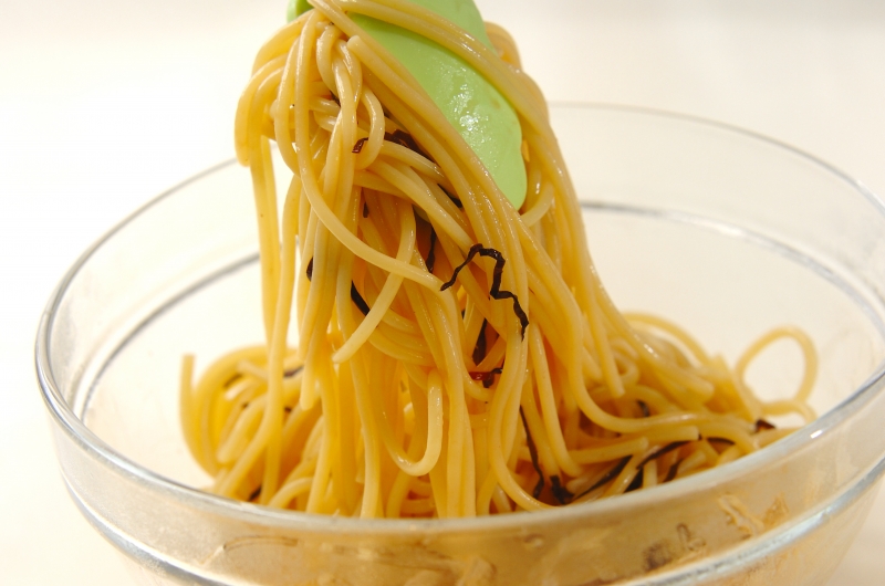 塩昆布バタースパゲティーの作り方3