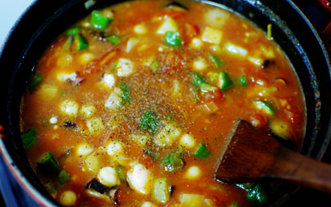 チリベルデスープのレシピ