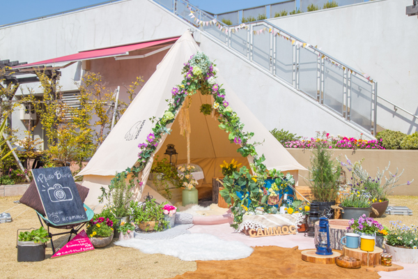 ルミネ荻窪店「roof top picnic」でのディスプレイ風景