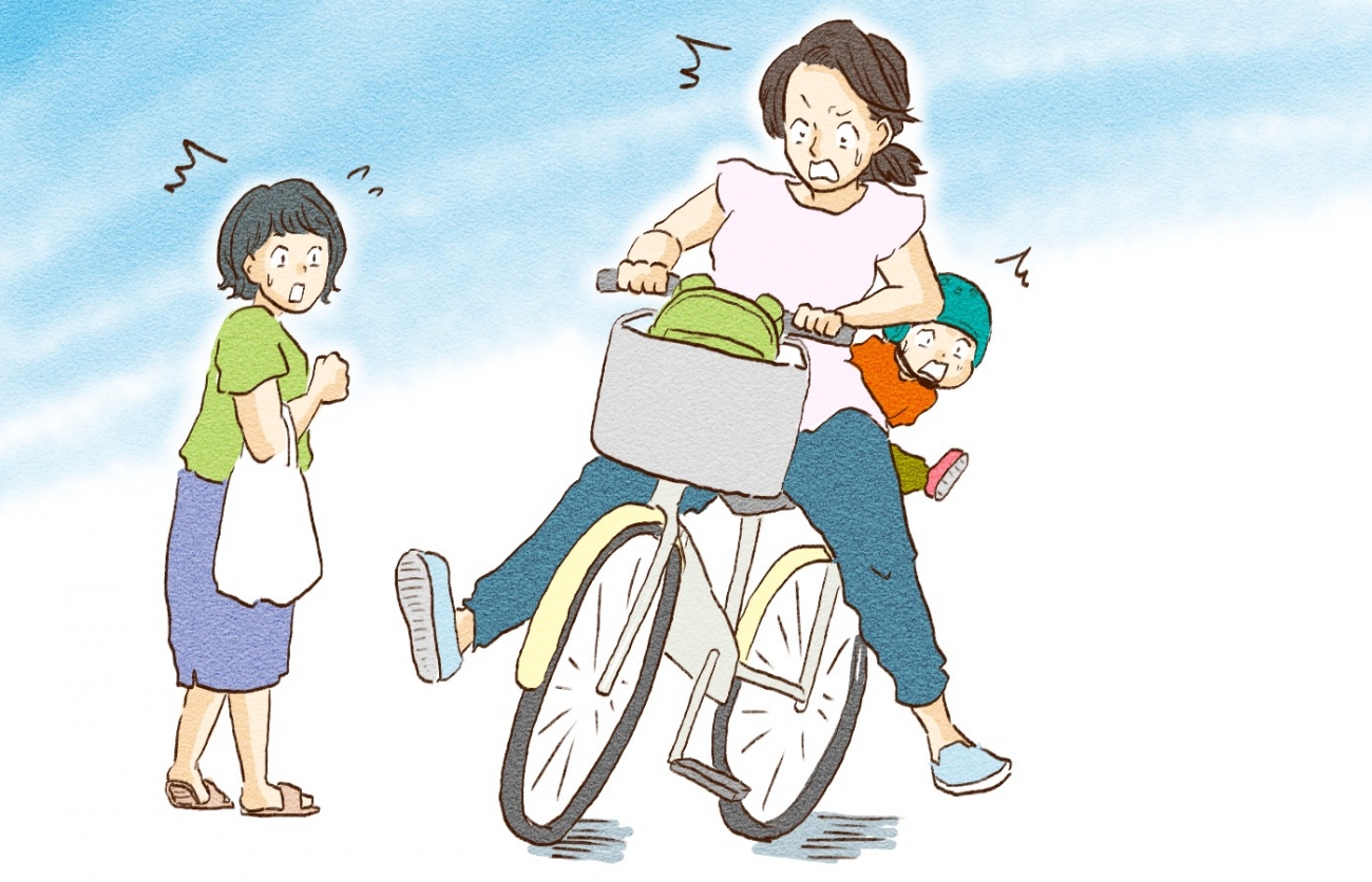 子どもを乗せた自転車が横転してケガ！…コロナ禍でも子育てファミリーの「日常の移動」はリスクだらけ？！