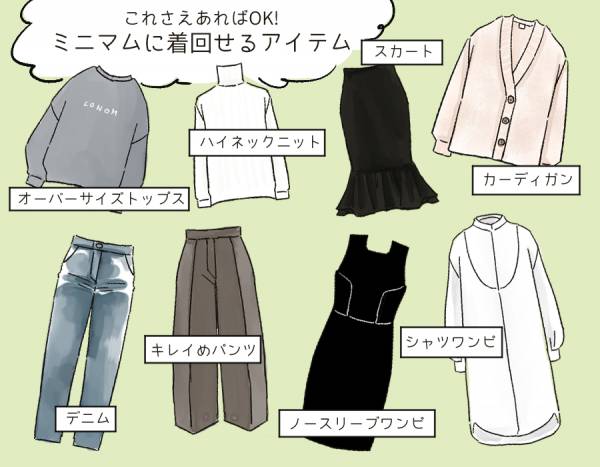 少ない服 人気 着回し ハレの日