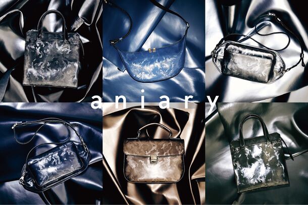 Aniary 迷彩・カモフラ レザーボディバッグ 2024年秋、Made In Japanのバッグブランド「aniary」から迷彩柄の