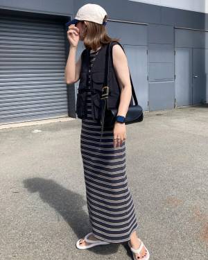 おまとめ★　cheval plus 　ボーダーカットソー、ワンピース 可愛くてイロチ買いした♡』【しまむら】無くなる前にゲットしたい