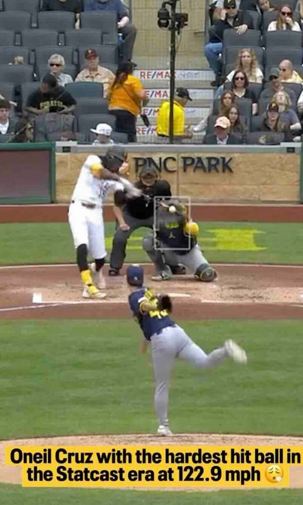 オニール・クルーズ、MLBスタットキャスト史上最速約198キロホームラン