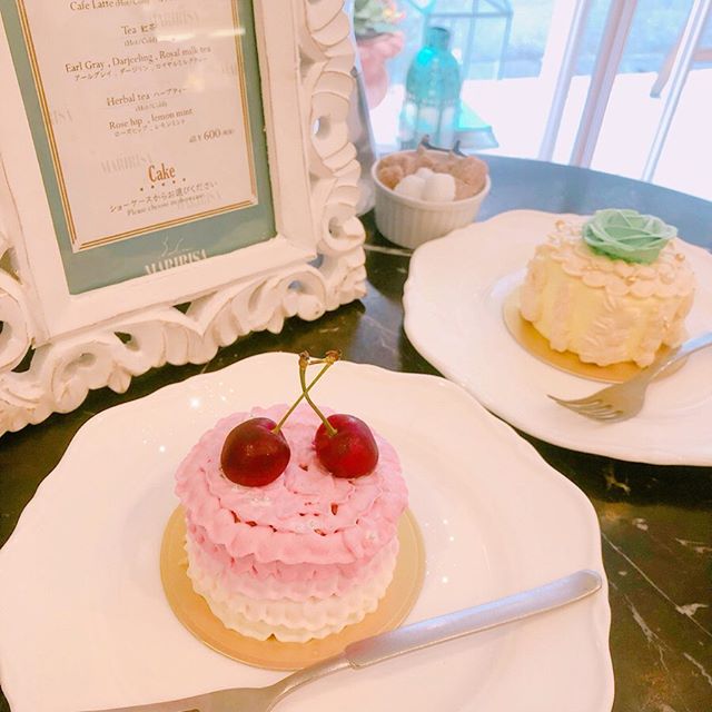 【レシピ】さくらんぼケーキで韓国っぽおうちカフェ♡　誕生日やバレンタインにも◎の2枚目のインスタグラム画像