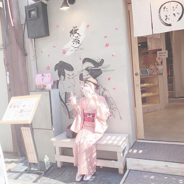 浴衣で女の子らしいカフェ巡りができる♡　浅草のピンクカフェ3選！の5枚目のインスタグラム画像